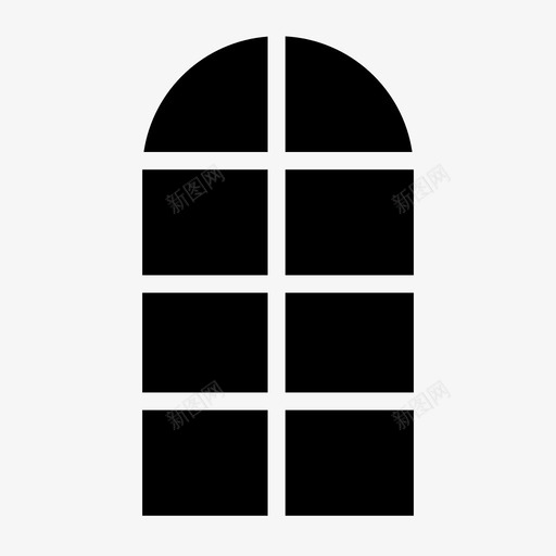 窗框玻璃窗图标svg_新图网 https://ixintu.com 家 景 框 玻璃窗 窗