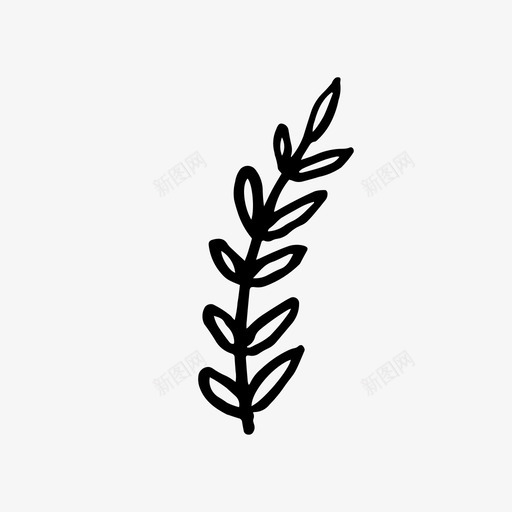 植物装饰树叶图标svg_新图网 https://ixintu.com 树叶 植物 自然 装饰