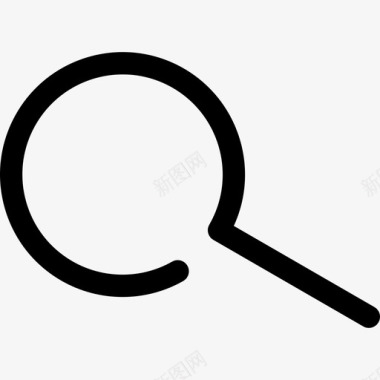 搜索放大镜线用户界面线性图标图标