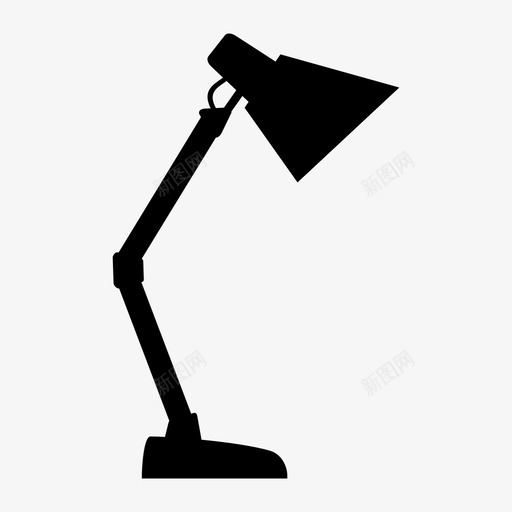 台灯照明灯罩图标svg_新图网 https://ixintu.com 台灯 家具 灯 灯罩 照明