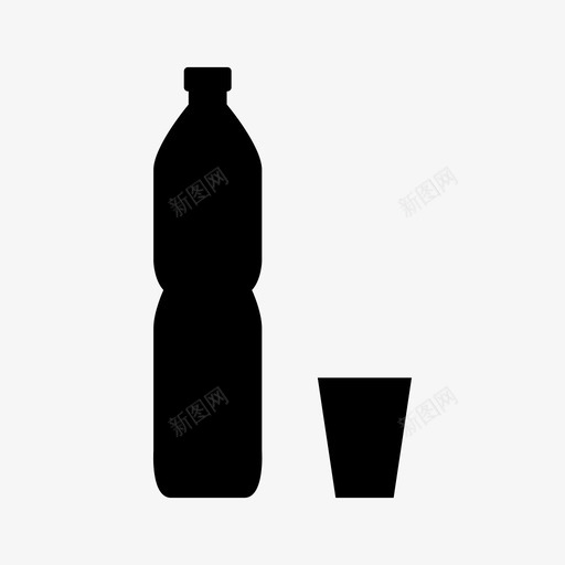 水瓶饮料矿物质图标svg_新图网 https://ixintu.com 天然 水瓶 矿物质 饮料