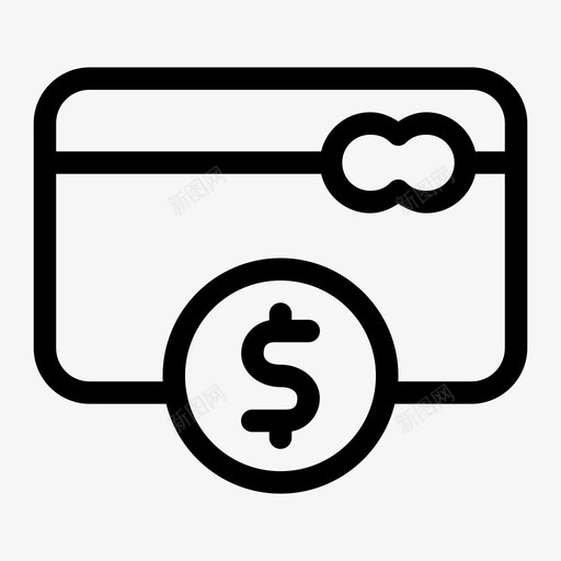 支付卡信用卡现金图标svg_新图网 https://ixintu.com 信用卡 在线 支付卡 现金