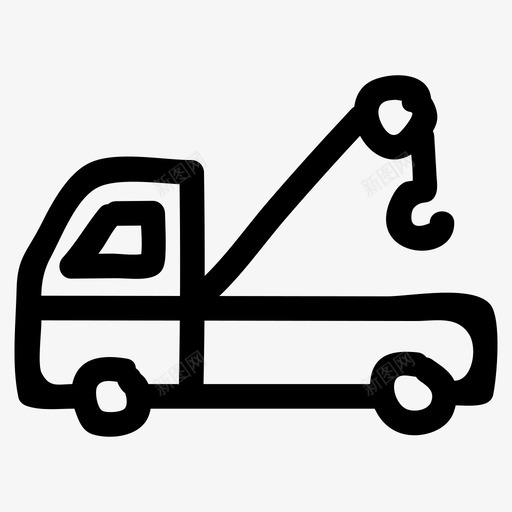 建筑工程师机械图标svg_新图网 https://ixintu.com 卡车 工程师 建筑 机械 物流配送手绘图标 车辆 运输