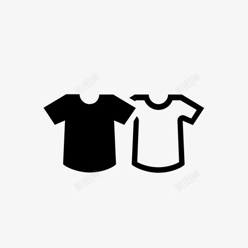 T恤衣服颜色图标svg_新图网 https://ixintu.com T恤 尺寸 汗衫 衣服 销售 颜色