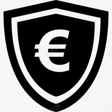 欧元安全在线支付图标图标