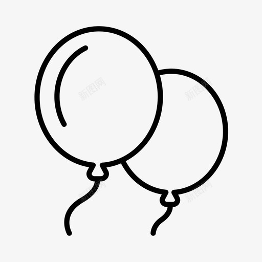 气球生日狂欢节图标svg_新图网 https://ixintu.com 气球 狂欢节 狂欢节和马戏团 生日 除夕夜 马戏团