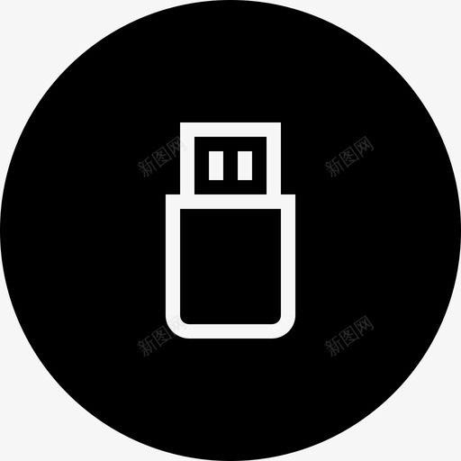 usb数据驱动器图标svg_新图网 https://ixintu.com pendrive usb 数据 驱动器