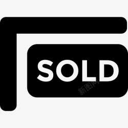 出售标牌出售房产标牌不动产4已填充图标高清图片