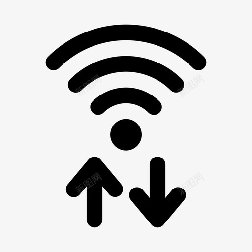 网络连接wifi图标svg_新图网 https://ixintu.com wifi 基本工具 网络 连接