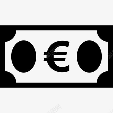 欧元票据货币金融图标图标