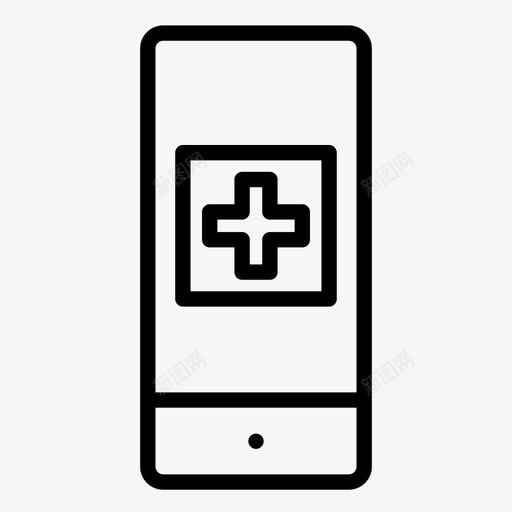医疗iphone健康医院图标svg_新图网 https://ixintu.com 健康 医疗iphone 医院 在线医疗