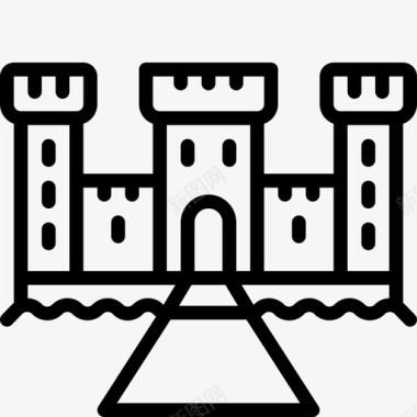 城堡建筑战斗图标图标