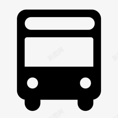 公共汽车通勤公路图标图标