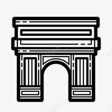 纪念碑拱门建筑1图标图标