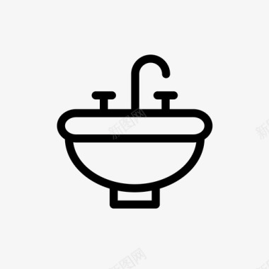 水槽浴室卫生间图标图标