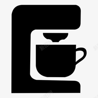 咖啡机意式咖啡机咖啡材料图标图标
