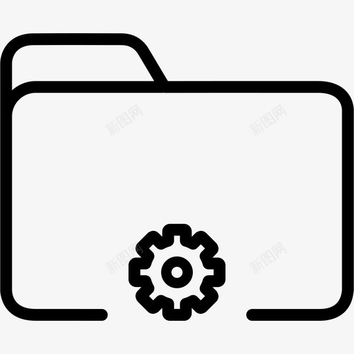 文件夹设置资源管理器文件图标svg_新图网 https://ixintu.com 存储 文件 文件夹 文件夹设置 资源管理器