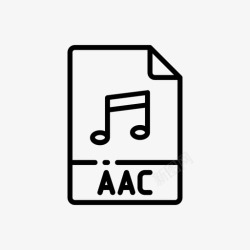 AAC扩展aac文档扩展名图标高清图片