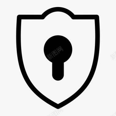 锁盾密码保护图标图标