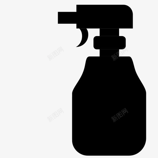清洁喷雾瓶子工具图标svg_新图网 https://ixintu.com 工具 清洁喷雾 瓶子