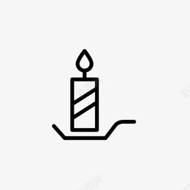 蜡烛降临烛台图标图标