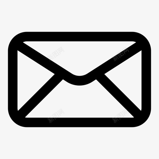 信封电子邮件消息图标svg_新图网 https://ixintu.com 信封 消息 电子邮件 线性正方形v2
