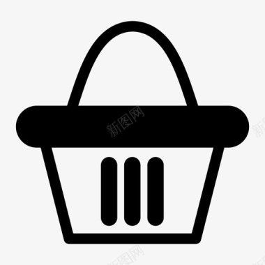 购物篮购买杂货图标图标