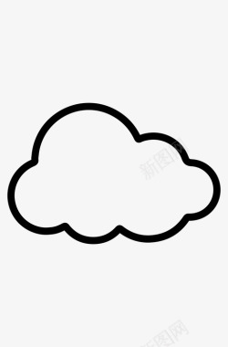 云自然天气图标图标