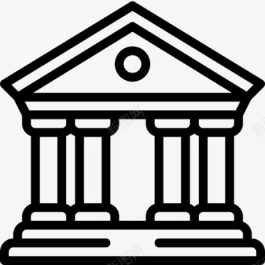 市政厅建筑博物馆图标图标