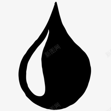水滴油油滴图标图标