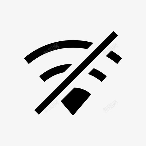 无wifi信号 失联svg_新图网 https://ixintu.com 无wifi信号 失联