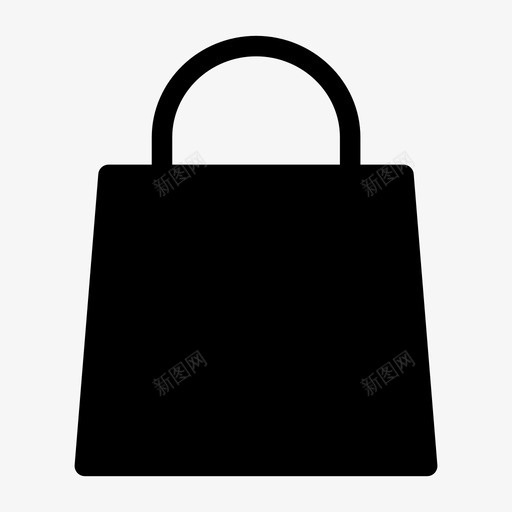 纸袋时尚购物图标svg_新图网 https://ixintu.com 时尚 纸袋 购物 购物袋