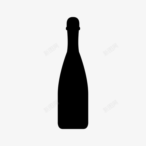 起泡酒酒瓶庆典图标svg_新图网 https://ixintu.com 优雅 庆典 派对 起泡酒 酒瓶 饮料