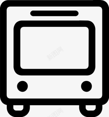 公共汽车客车车辆图标图标