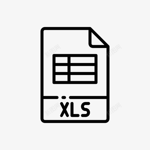 xls文档扩展名图标svg_新图网 https://ixintu.com xls 名称 扩展名 文件 文件名大纲视图2 文档