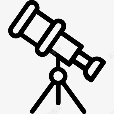 望远镜天文视图图标图标