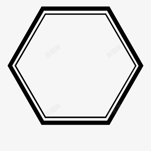 六边形框架空游戏板图标svg_新图网 https://ixintu.com 六边形框架 地形 平原 开放式 游戏板 空