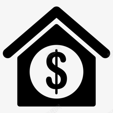房屋销售价格建筑物房地产5图标图标