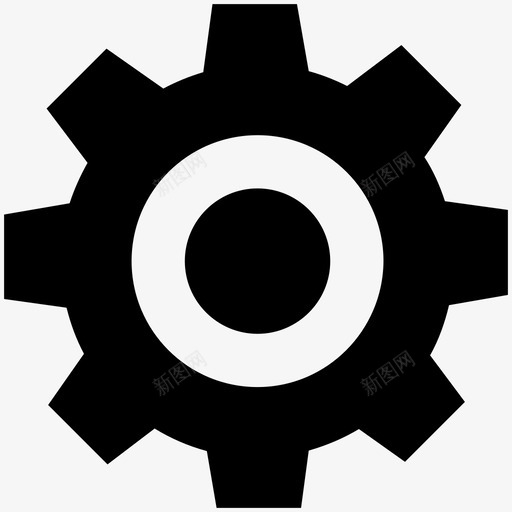 设置控制面板齿轮图标svg_新图网 https://ixintu.com uiux 控制面板 设置 选项 齿轮