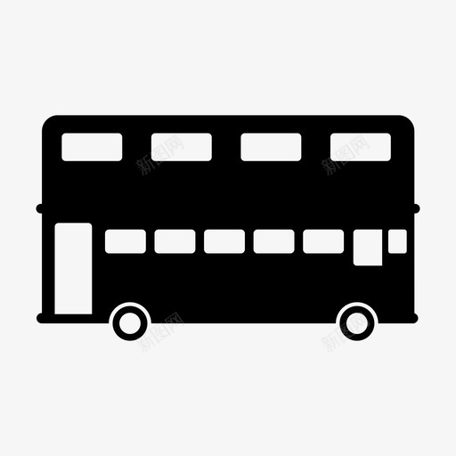 伦敦巴士双层巴士公共交通图标svg_新图网 https://ixintu.com 伦敦巴士 公共交通 双层巴士 车辆