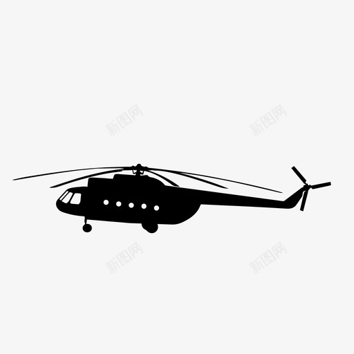 MilMI8CargoHelicopter图标svg_新图网 https://ixintu.com Cargo Helicopter MilMI8 Soviet Transport