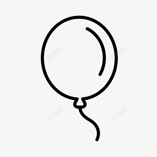 装饰气球生日图标svg_新图网 https://ixintu.com 庆祝 气球 生日 聚会 聚会用品 装饰