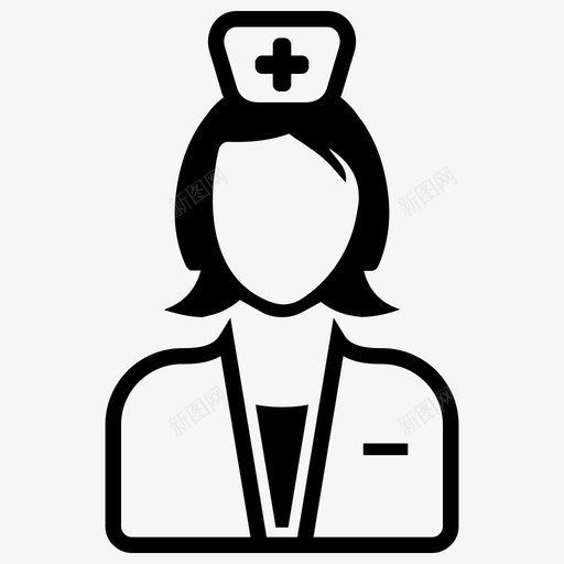 护士护理医生图标svg_新图网 https://ixintu.com 医生 医疗 医疗服务 护士 护理