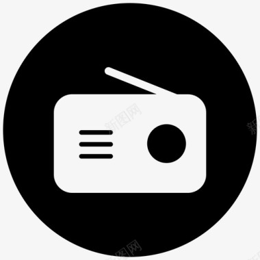 收音机通讯设备调频图标图标