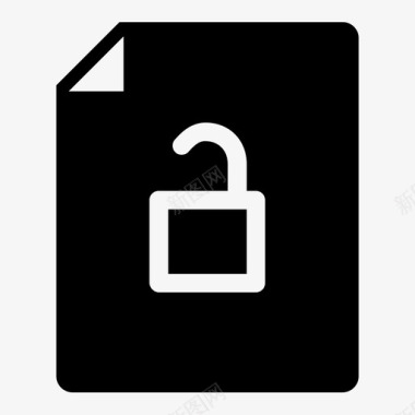 解锁文件密码受保护图标图标