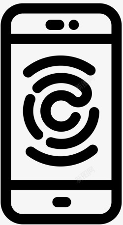 id智能触摸id识别安全图标高清图片