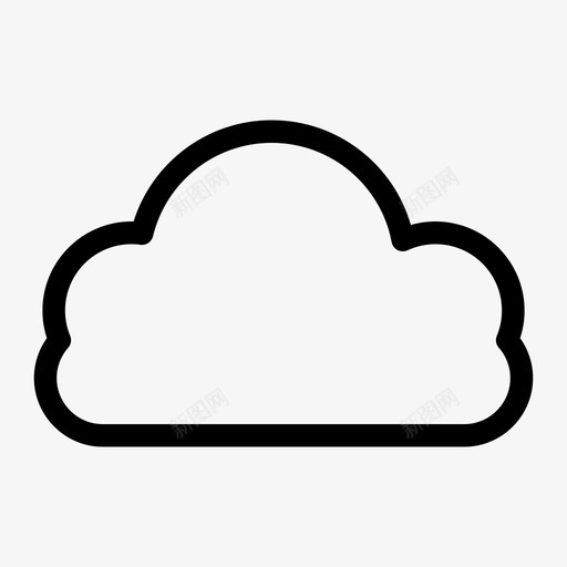 云云计算云安全图标svg_新图网 https://ixintu.com 云 云安全 云服务 云计算