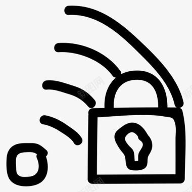 wifi锁保护安全图标图标