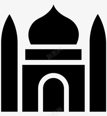 伊斯兰大学上帝之家礼拜堂图标图标