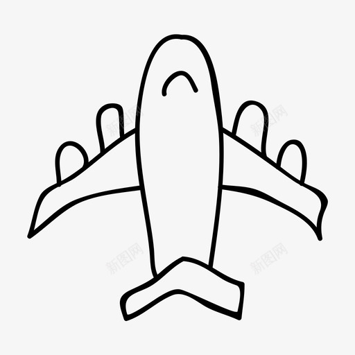 飞机假期旅行和度假图标svg_新图网 https://ixintu.com 假期 旅行和度假 飞机